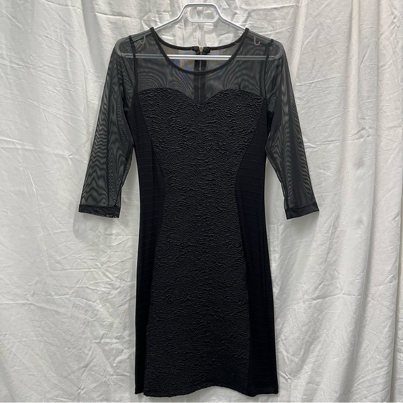 LITTLE black dress with tulle arms and back - Picture 4 of 14
